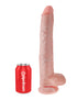 King Cock 14 in. Cock with Balls Flesh